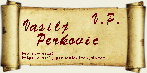 Vasilj Perković vizit kartica